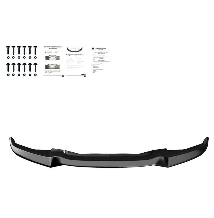 Front spoiler glanzend zwart passend voor BMW X6 F16 met M pakket voorbumper