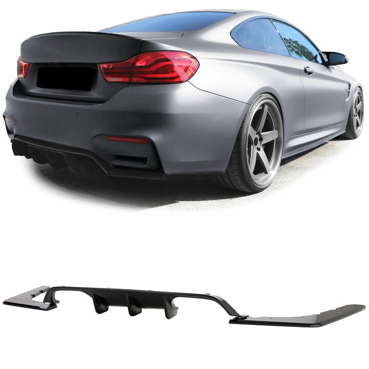 Diffuser glanzend zwart passend voor BMW M3 F80, M4 F82 en M4 F83