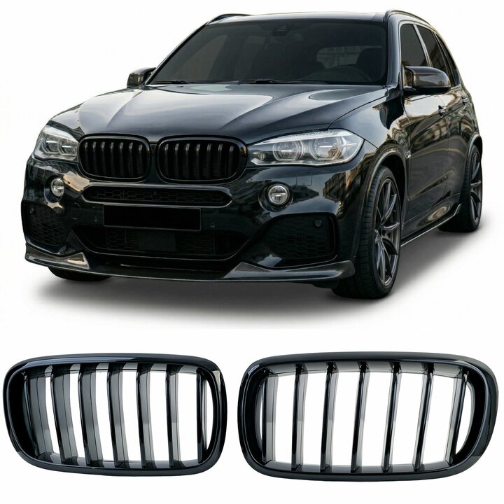 Glanzend zwarte grillen passend voor BMW X5 F15 en X6 F16