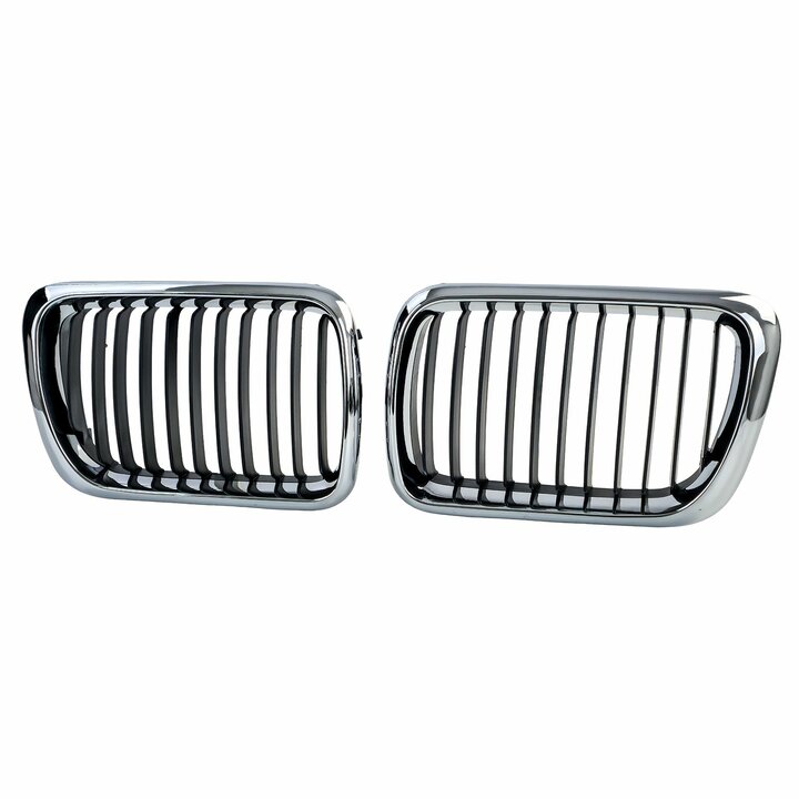 Chromen grillen passend voor BMW 3 serie E36 model 1996 - 2000