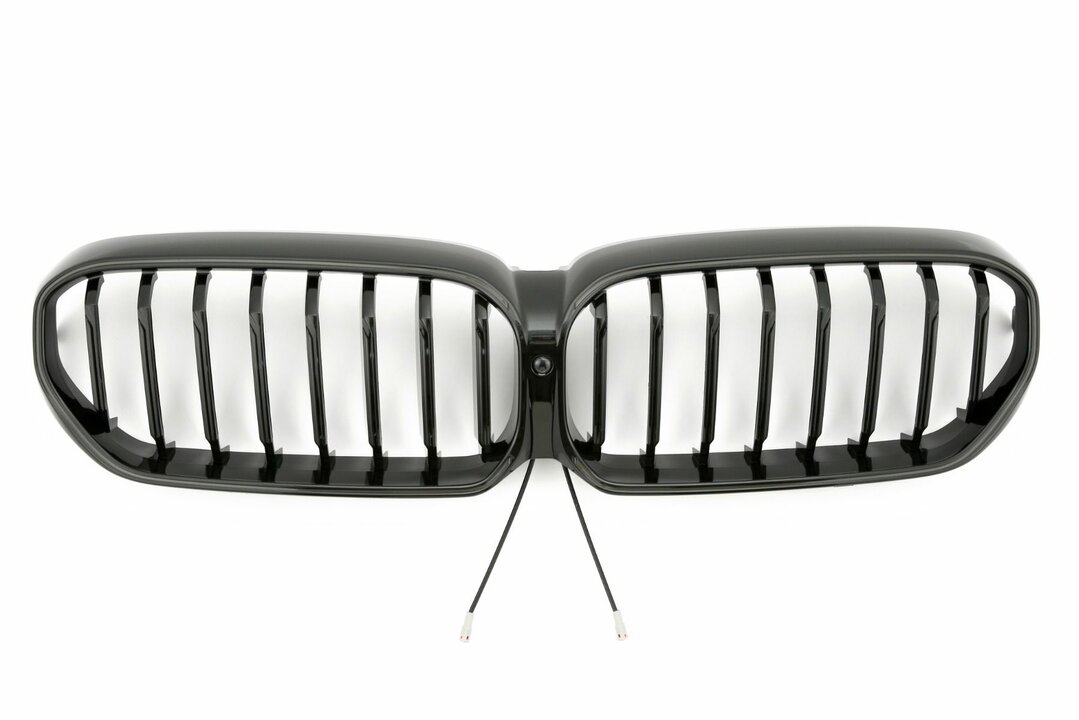 Glanzend zwarte grill met LED verlichting passend voor BMW 5 serie G30 LCI en G31 LCI model 2020 - 2023