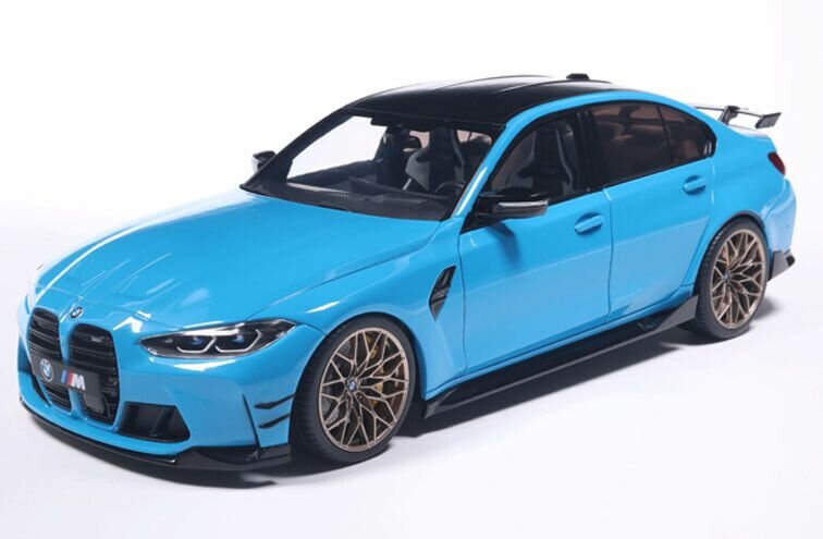 BMW M3 (G80) Performance Parts '24, schaal 1:18 Solido blauw