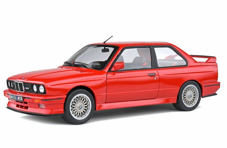 BMW M3 (E30) '86, rood schaal 1:18 Solido