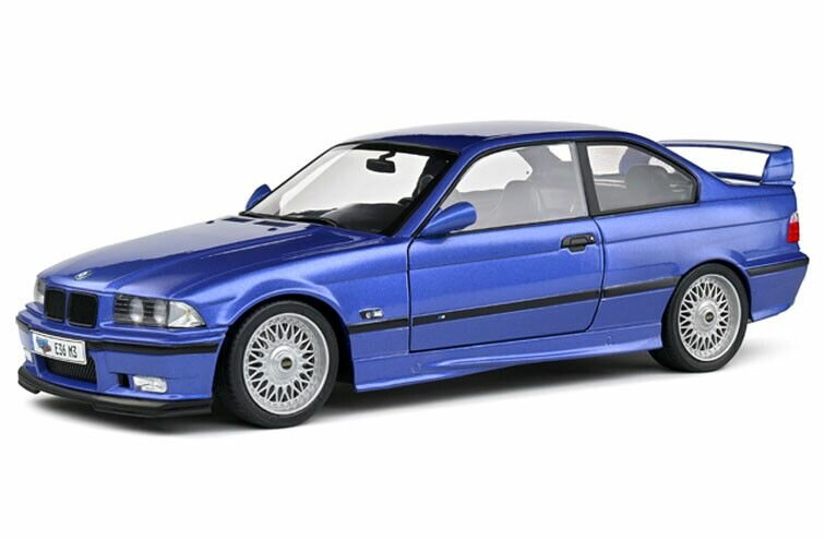 BMW M3 E36 coupe LTW wing blauw schaal 1:18 Solido