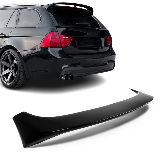 Glanzend zwarte dakspoiler passend voor BMW 3 serie E91 touring