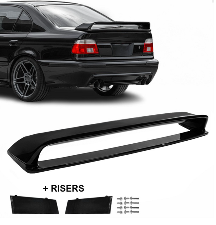 Glanzend zwarte LTW wing passend voor BMW 5 serie E39 sedan