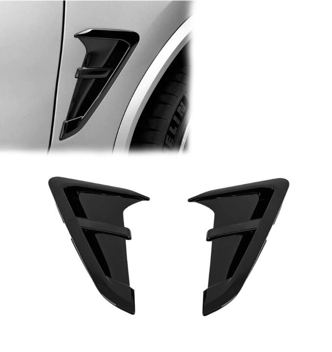 Fender covers glanzend zwart passend voor BMW X3 G01 en X4 G02
