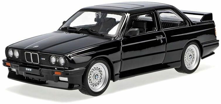 BMW M3 E30 zwart schaal 1:24 Bburago
