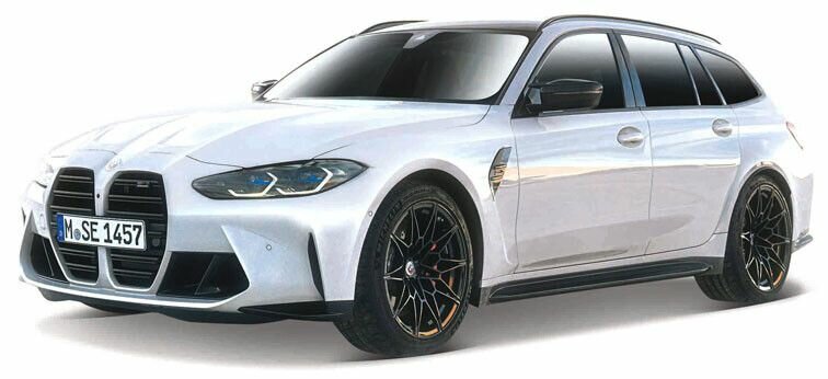 BMW M3 Touring wit schaal 1:43 Bburago