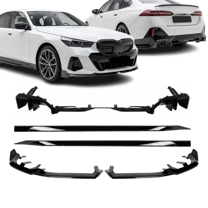Performance kit glanzend zwart passend voor BMW 5 serie G60 en G61 met M pakket bumpers