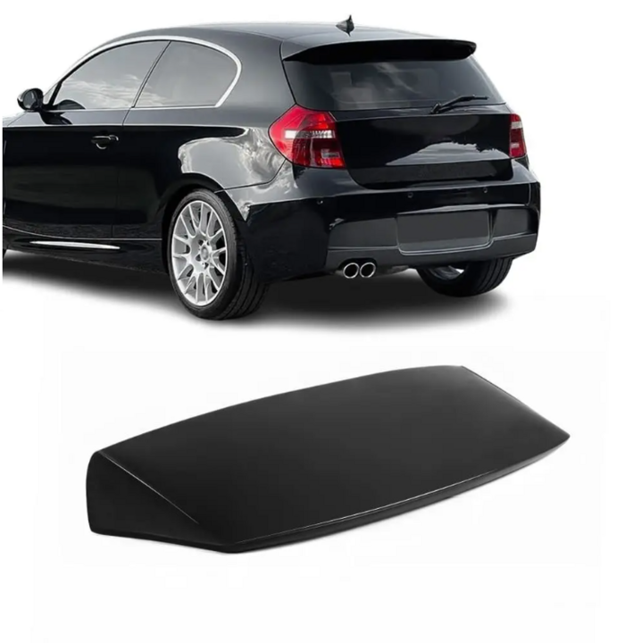 Glanzend zwarte dakspoiler passend voor BMW 1 serie E81, E87 en E87 LCI OE-look
