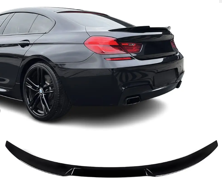 Kofferklep spoiler EVO look glanzend zwart passend voor BMW 6 serie F06 Gran Coupe