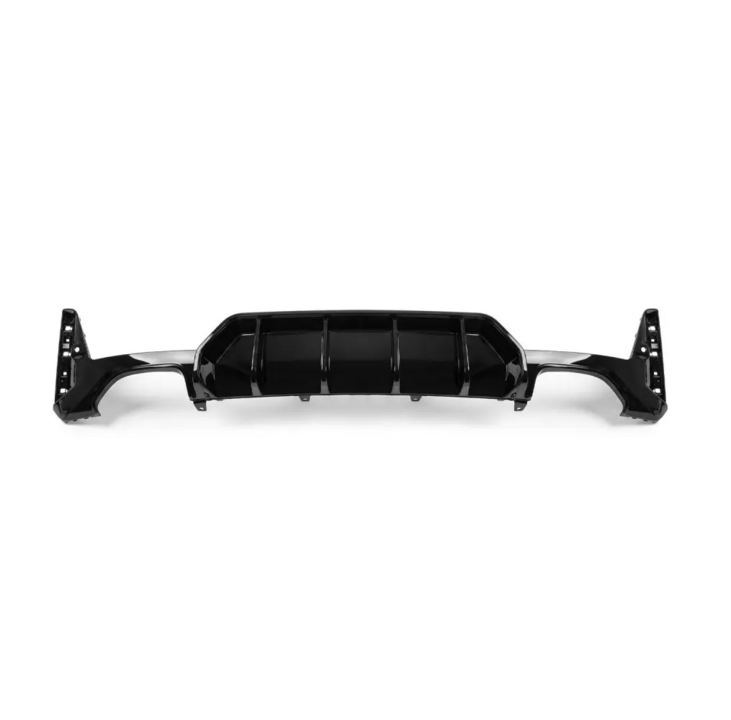 Glanzend zwarte diffuser passend voor BMW 3 serie G20 LCI 340i en G21 LCI 340i met M pakket achterbumper