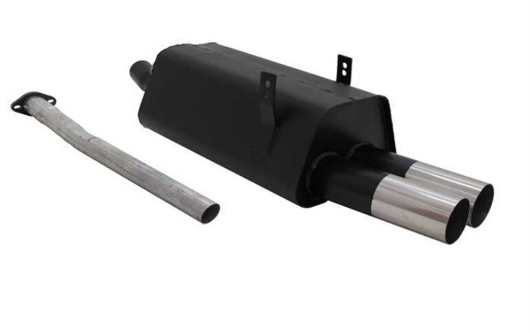 Novus sportdemper met gezaagde eindstukken passend voor BMW 3 serie E36 Novus sportdemper 320i en 323i 