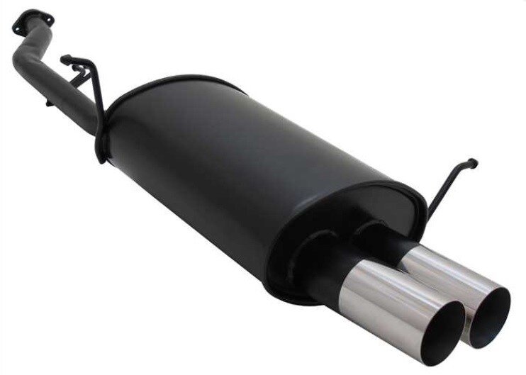 Novus sportdemper passend voor BMW 3 serie 316i compact gezaagde uitstukken