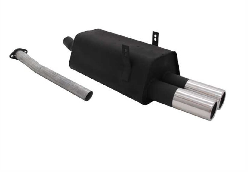 Novus sportdemper passend voor BMW 3 serie E36 320i en 323i ronde eindstukken