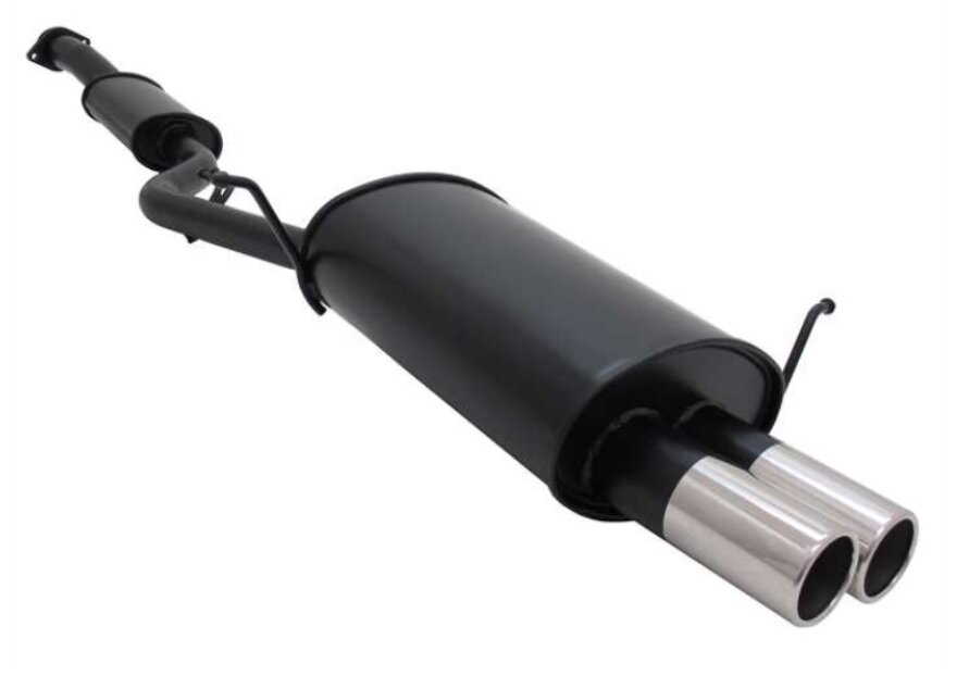 Novus sportdemper passend voor BMW 3 serie E36 318ti compact ronde eindstukken