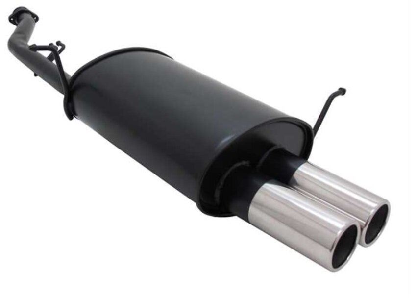 Novus sportdemper passend voor BMW 3 serie E36 316i compact ronde eindstukken