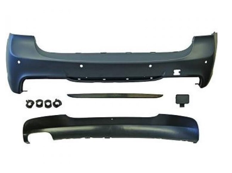 Sport look achterbumper passend voor BMW 3 serie E91 touring model 2006 - 2011 met PDC