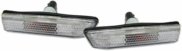 Witte zijknipperlichten passend voor BMW 3 serie E36 model 1996 - 2000 en BMW X5 E53 