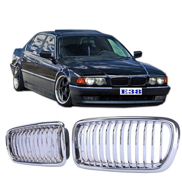Chromen grillen passend voor BMW 7 serie E38