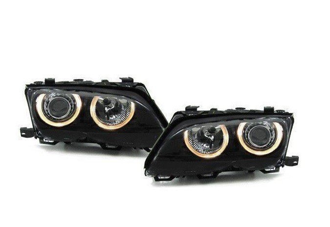 Angel eyes koplampen passend voor BMW 3 serie E46 coupe en cabrio model 1999 - 2003