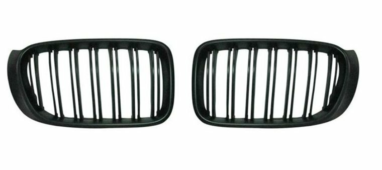 Dubbelspijls grillen glanzend zwart passend voor BMW X3 F25 model 2010 - 2014