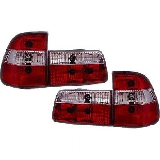 Achterlichten rood / wit passend voor BMW 5 serie E39 touring model 1996 - 2000