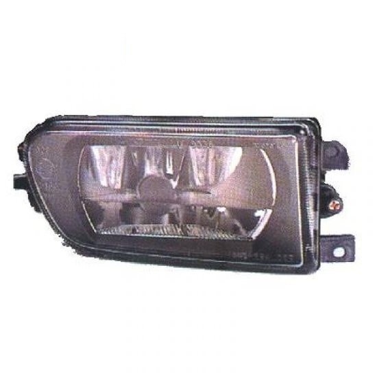 Mistlamp glad glas passend voor BMW 5 serie E39 en Z3 met standaard voorbumper bijrijderskant