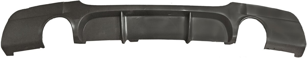 Performance look diffuser 335i look mat zwart passend voor BMW 3 serie E90 en E91 met M pakket achterbumper