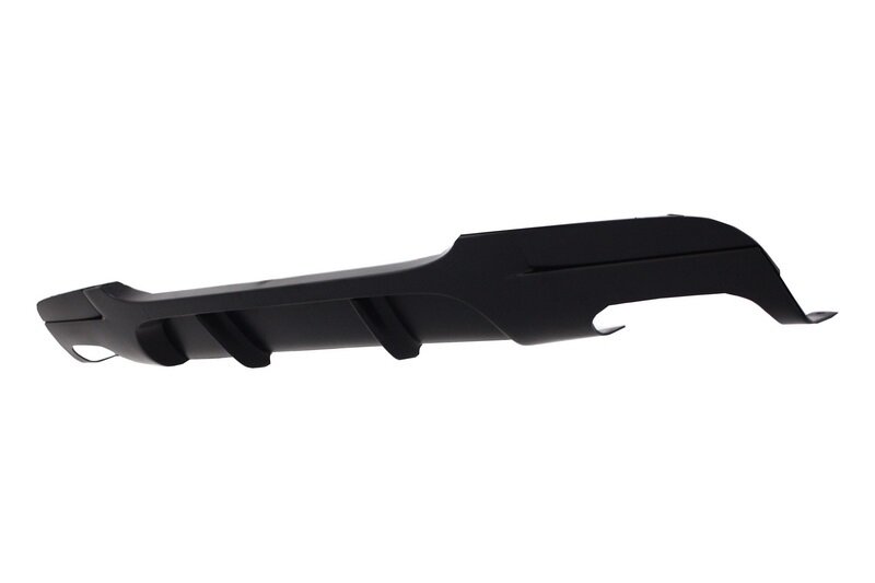 Performance look diffuser vier uitlaten passend voor BMW 3 serie E90 en E91 model 2005 - 2012 met M pakket achterbumper