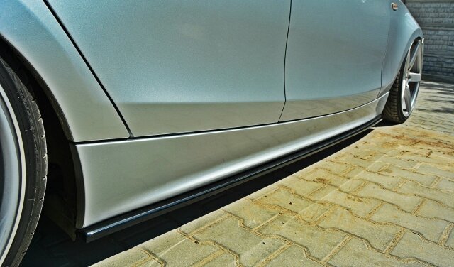 Aanzets M pakket sideskirts glanzend zwart passend voor BMW 1 serie E87 en E87 LCI Maxton Design