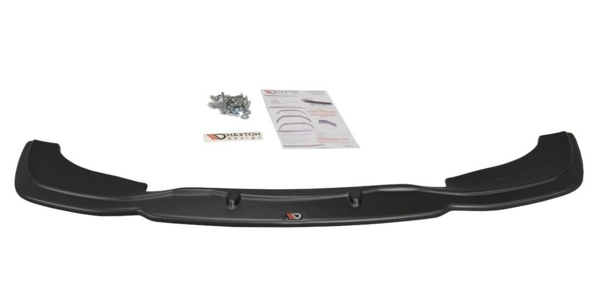 Frontspoiler glanzend zwart versie 2 passend voor BMW M3 E46 Maxton Design