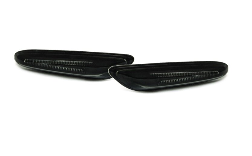Smoke LED zijknipperlichten passend voor BMW 1 serie E81, E82, E87 en E88 en BMW 3 serie E90, E91, E92 en E93, 5 serie E60 en E61, X1 E84 en X3 E83