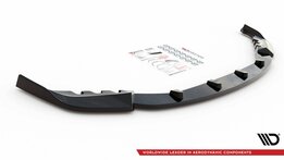 Glanzend zwarte frontsplitter passend voor de BMW M3 G80 en M4 G82 versie 3 Maxton Design