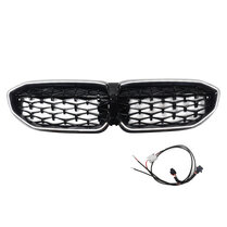 Diamond grillen glanzend zwart met LED verlichting passend voor BMW 3 serie G20 en G21 model 2019 - 2022