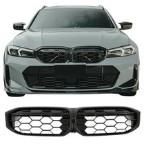 Diamond grillen glanzend zwart passend voor BMW 3 serie G20LCI en G21LCI model 2022 - heden