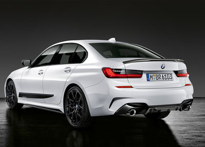 aluminium Exclusief Stroomopwaarts BMW 3 serie G20 en G21 zijskirt aanzet hoogglans zwart origineel BMW -  BimmerProducts.nl