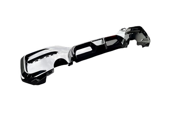 CS look diffusor glanzend zwart passend voor BMW 1 serie F20 LCI en F21 LCI diffusor